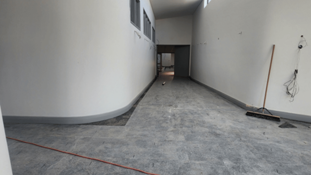 New carpet in QEC residential unit.