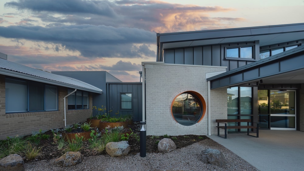 Front of QEC Noble Park Centre - Circle Window