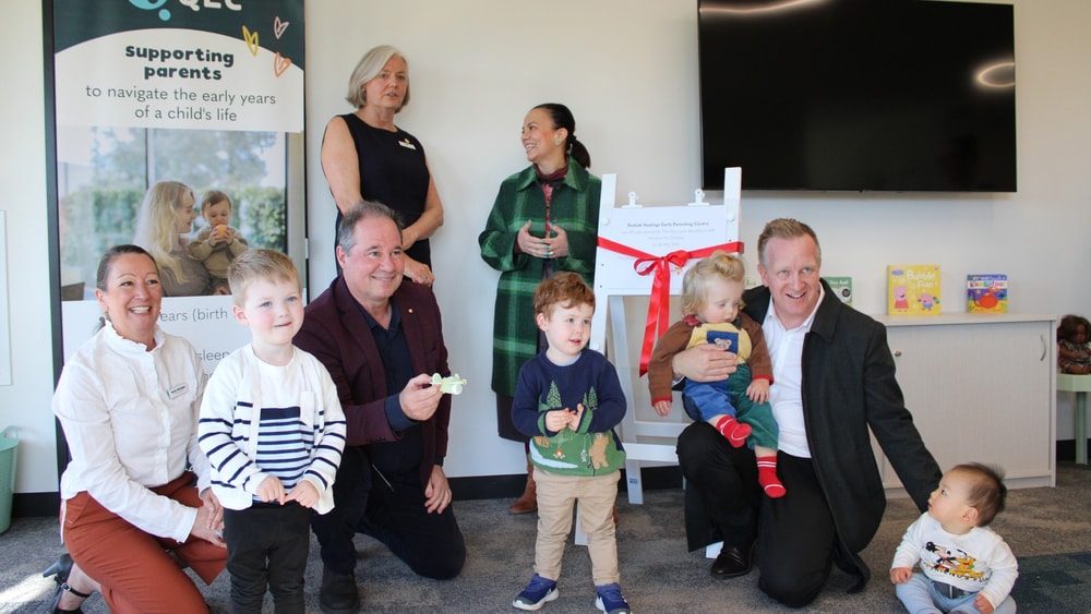 Ministers at QEC opening 1