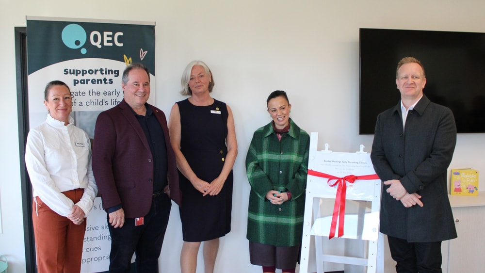 Ministers at QEC opening 2