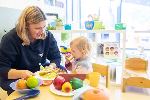 Kitchen corner in playroom